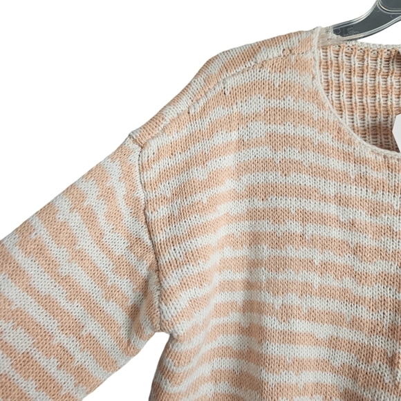 Women's Drop Shoulder Fringe Detail Striped Sweater Sz XXL. NWT - Picture 5 of 10